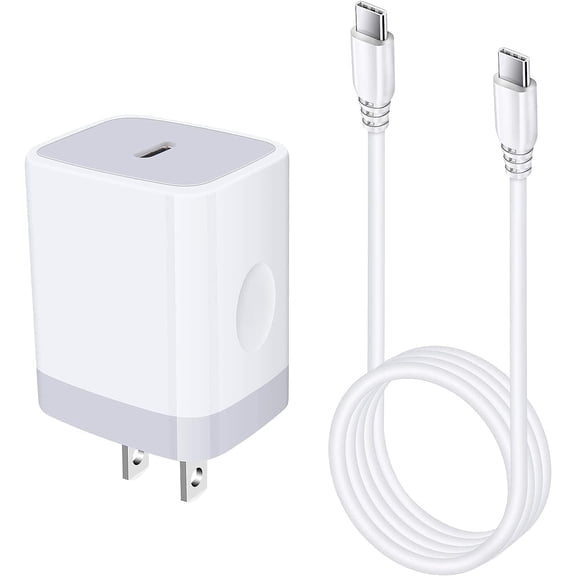 PYAN-Type C Charger 20W Super Fast USB C Charger Block with 6FT Android Phone Charger Cable Fast Charging for Samsung Galaxy Z Flip 6 5 4 3/Z Fold SE 6 5 4 3/S24/S23/S22/A14/A13/A03s/S21/A32,Google P
