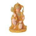 thumbnail image 1 of Indian Hindu Monkey God Buddha Statues Hanuman Figurine Lucky Gift Banmo, 1 of 4