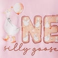 thumbnail image 6 of Baby Onesies Girl Baby Girl 1st Birthday Outfit One Silly Goose Short Sleeve Bubble Romper Oversized Bodysuit T-Shirt Summer Clothes, 6 of 7