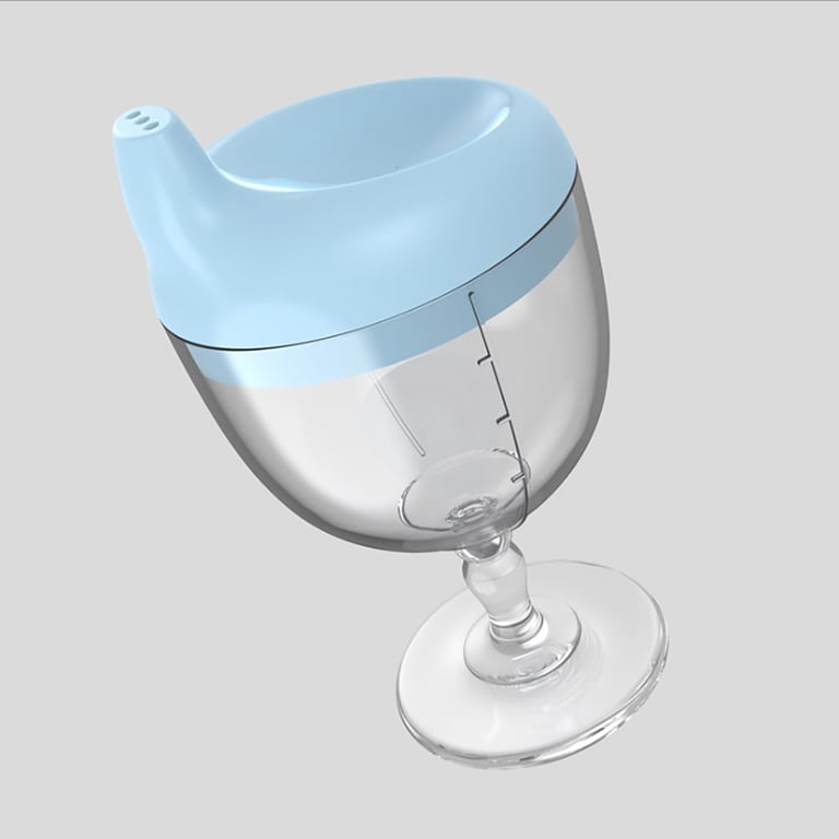 Niovtt Baby Goblet No Spill Baby Sippy Cup Wine Glass for Baby Kid Party  (Blue) - Walmart.com