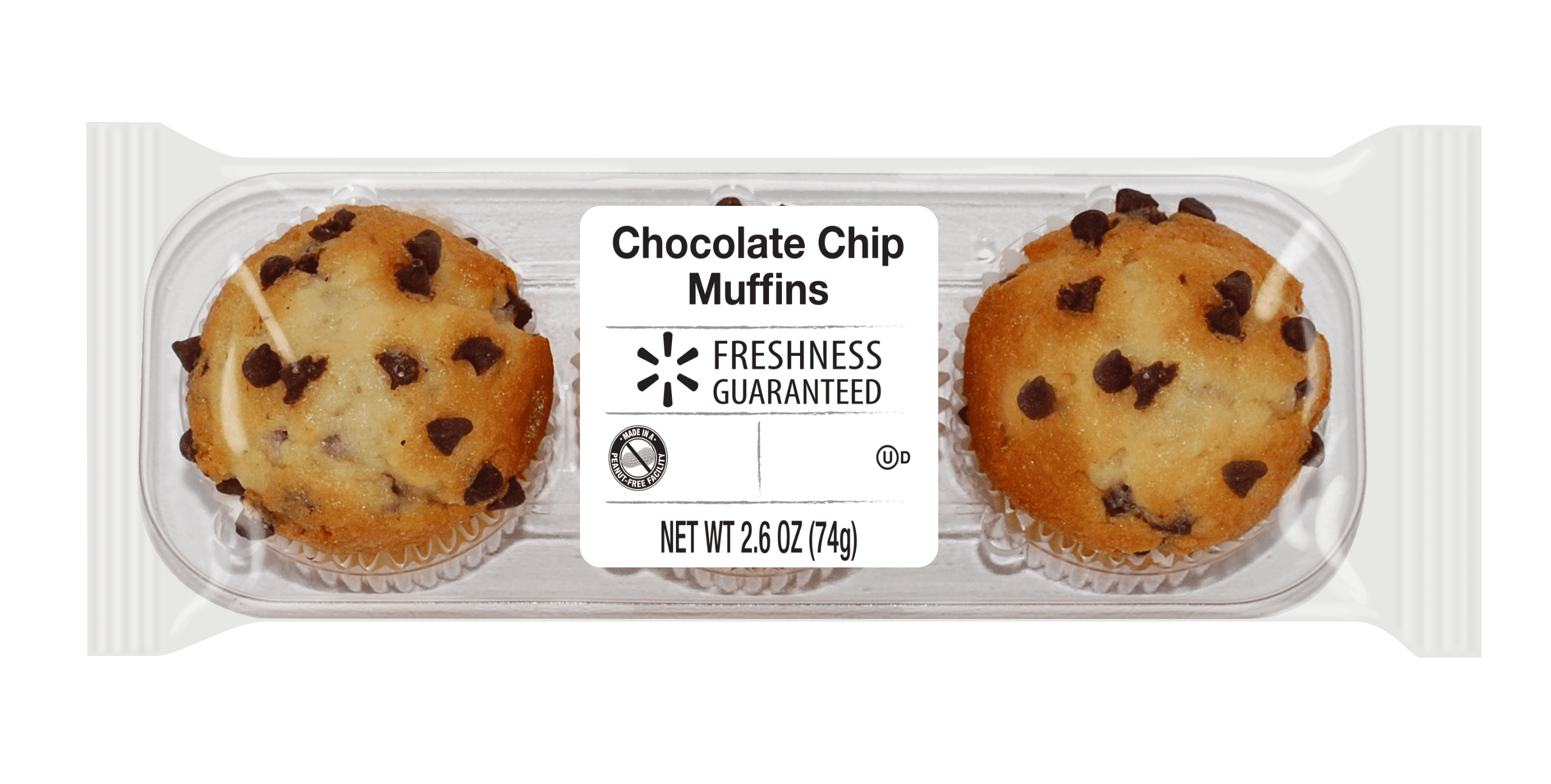 Freshness Guaranteed Mini Chocolate Chip Muffins, 2.6 oz, 3 Count