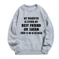 thumbnail image 3 of SIYUDAN Women'S Sweatshirt Sweat Shirts Women Long Sleeve Long Sleeve Pullover Tops for Women Light Gray Pullover Adult Plain Crewneck Sweatshirt Winter Fashion for Women Comfy Clothes, 3 of 4