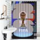 thumbnail image 4 of FIFA Cortina de Ducha para Baño Decoración del Hogar, Cortinas de Baño Impermeables Duraderas, Cortina de Baño, Decoración de Baño para Adultos Niñas Niños, Regalos para Casa 119cmX180cm, 4 of 6