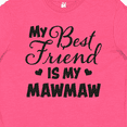 thumbnail image 4 of Inktastic My Best Friend is My Mawmaw with Hearts Youth T-Shirt, 4 of 5