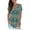 A13-Multi Green, variant on a.Jesdani Women's Plus Size Tunic Tops Casual Floral Blouses Short Sleeve Henley Shirts for Women M-4XL
