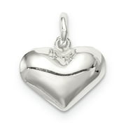 BEST PRICE PRODUCT Sterling Silver Polished Puff Heart Charm