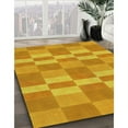 thumbnail image 2 of Ahgly Company Indoor Square Patterned Neon Orange Area Rugs, 6' Square, 2 of 6