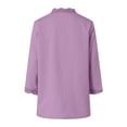 thumbnail image 4 of BOBOGOJP Womens Cardigan Sweaters Long Sleeve Casual Lightweight Button Down V-Neck Fall Clothes 2025 Purple for Size M, 4 of 7