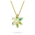 thumbnail image 4 of Collar con colgante de gema de Swarovski con motivo floral y cristal verde, 4 of 6