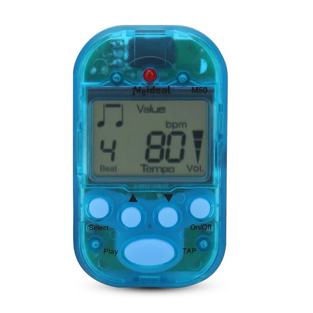 WALFRONT Mini Digital Beat Tap M50 Tempo Metronome Clip Musical Instruments , M50 Metronome