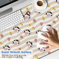 thumbnail image 2 of Long Mouse Pads for Desk,Beige Cow Flower Pattern Desk Mats on Top Of Desks, Desk Mouse Pad Extra Large with 3mm Non-Slip Base and Stitched Edge for Gaming,Office,Work,Home 47.3"x23.6", 2 of 6