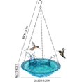 thumbnail image 2 of Baño para pájaros | Baño decorativo para pájaros | Baño para pájaros de jardín, bandeja de baño con acabado antioxidante, 2 of 5