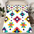 thumbnail image 2 of Manfei Bohemian Aztec 4-Piece Full Size Sheets for Teens Female Men,Exotic Style Bed Sheets,Tribal Theme Lightweight Sheet Sets,Lightweight Room Decor, 2 of 7