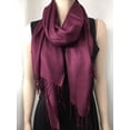 thumbnail image 2 of Set of 10 Burgundy Pashmina Scarf Shawl, Bridesmaid Shawl, Bridal Wrap, Wedding Shawl, 2 of 3