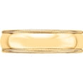 thumbnail image 3 of 14K Yellow Gold 14Ky 6mm Ltw Milgrain Half Round Band Size 12.5 Made In United States ml060-12.5, 3 of 5