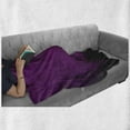 thumbnail image 6 of Eggplant Soft Flannel Fleece Throw Blanket, Abstract Colored Squares in Faded Color Scheme Modern Art Inspired Style Pixelart, Cozy Plush for Indoor and Outdoor Use, 70" x 90", Purple, by Ambesonne, 6 of 6