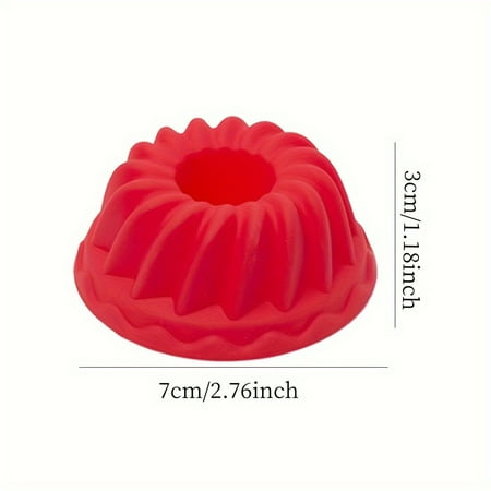 

DEKAXID 2Pcs Spiral Ring Cooking Silicone Mold Bakeware Kitchen Bread Cake Decorate Tool