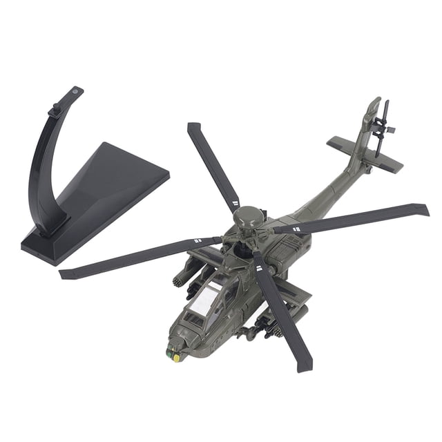 Diecast Helicopter Model, Simulated Attack Helicopter Model Portable Sound Light For Office For Collector