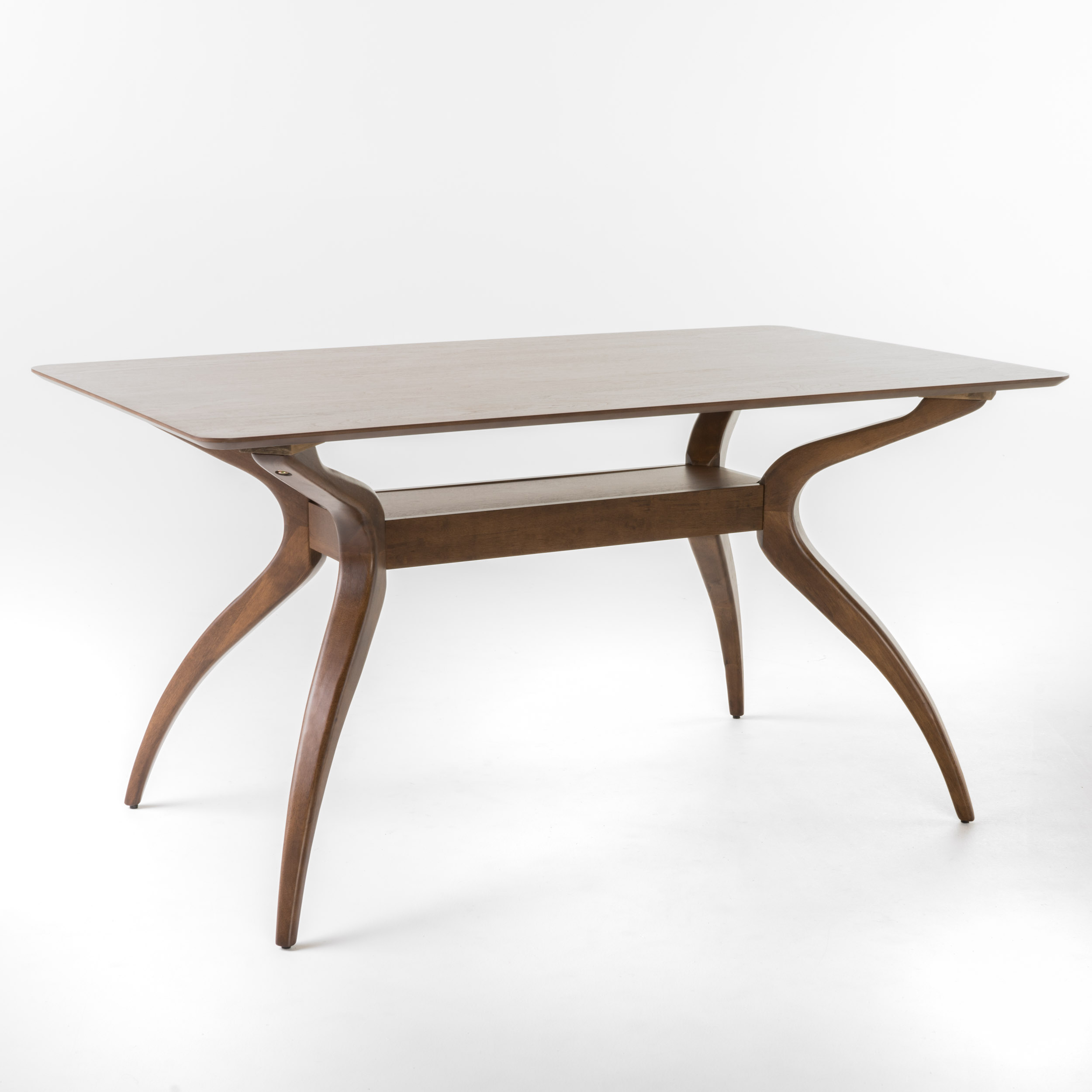 Noble House Harper Mid-Century Modern 5 Piece Dining Set, Mint and Walnut