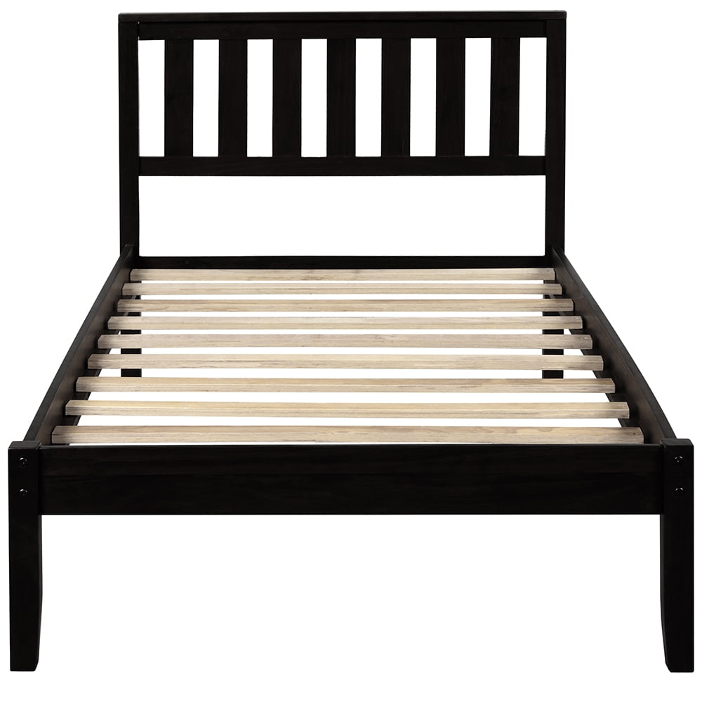 Lowestbest Classic Pine Wood Platform Bed, Twin, Espresso Lowestbest Classic Pine Wood Platform Bed, Twin, Espresso