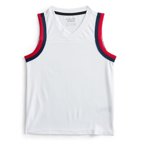 Athletic Works Boys' Basketball Tank Top, Sizes 4-18 & Husky