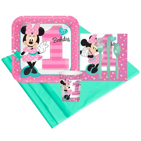 Disney Minnie Mouse 1st Birthday 8 Party Pack