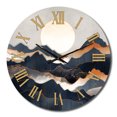 thumbnail image 2 of Designart "Daring Mountain Horizons II" Abstract Landscape Oversized Wall Clock, 2 of 6
