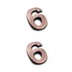 thumbnail image 4 of Matsuzay Números de casa para exteriores, accesorios de marcado de puerta resistentes pequeños y delicados para el hogar, Hotel, apartamento, Número 6 2Conjunto, 4 of 6