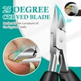 thumbnail image 4 of Amaopus 5 Pack Toenail Clippers Set, Angled Head Large Toe Nail Clippers Set for Men, Heavy Duty Ingrown Toenail Clippers with Wide Jaw, Ultra Sharp Slanted Nail Cutter with Long Handle, 4 of 8