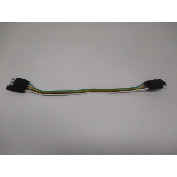 12" 4 Way Flat Plug Camper Boat Trailer Truck Car Extension Wire Harness