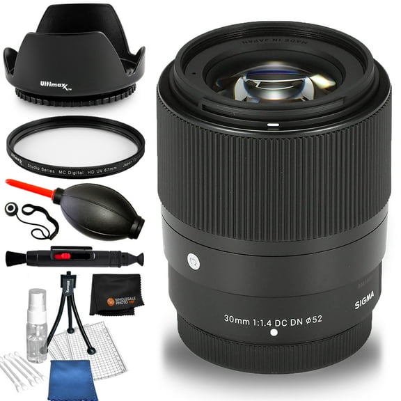 Sigma 30mm f/1.4 DC DN Contemporary Lens (Nikon Z) Bundle - AUTHORIZED DEALER