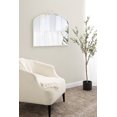thumbnail image 2 of Kate and Laurel Arendahl Ornate Traditional Arched Mirror, 36 x 29, White, Decorative Baroque Style Arched Wall Mirror with Wide Frame and Ornamental Crown, 2 of 8