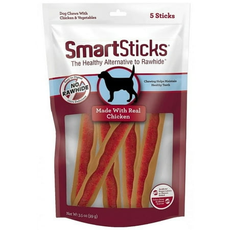 UPC: 0892383003194 | SmartBones SmartSticks Vegetable and Chicken Rawhide Free Dog Chew