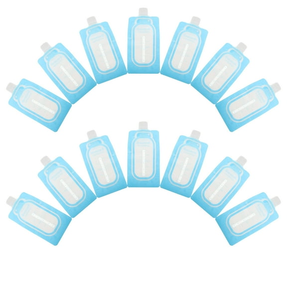 WEUVEB 22-Piece Reusable Glass Breastmilk Storage Bottles with Measurement Markings for Organized and Safe Storage