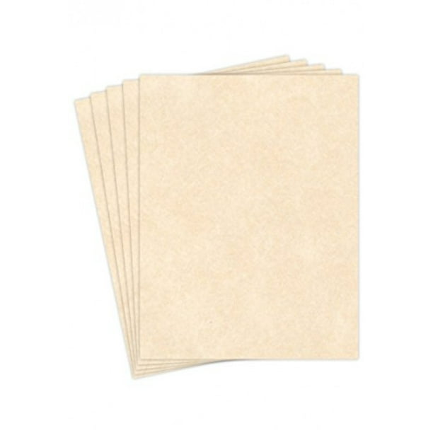 8.5 X 11 Stationery Parchment Recycled Paper 65lb. Cover Cardstock 50 Sheets Per Pack (Natural