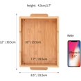 thumbnail image 3 of Bamboo Serving Tray with Handles, Rectangle Serving Tray 12 x 8.5 x 1.7 inche by HTB, 3 of 8