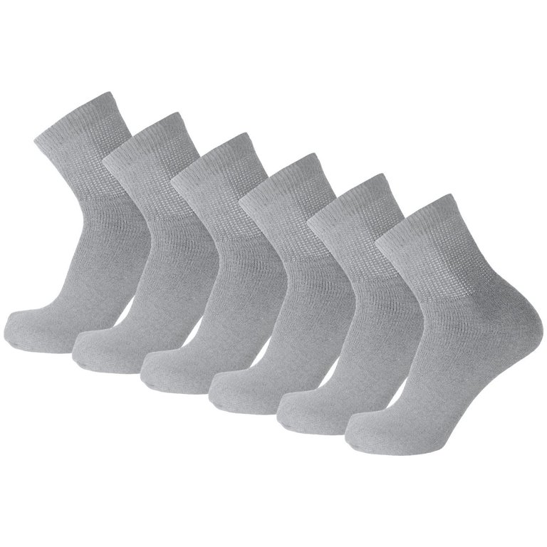 Big and Tall Diabetic Neuropathy Ankle Socks, King Size Mens Athletic  Quarter Socks (Size: 13-16)