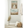 thumbnail image 7 of Kate and Laurel Sylvie Landscape 08 Beach Framed Canvas Wall Art by Annie Quigley, 18x24 Natural, Soft Watercolor Beachy Landscape with Ocean Sands Art for Wall Decor, 7 of 7