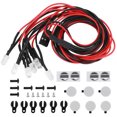 thumbnail image 1 of Model Car Roof Lights, Standard Size Sturdy and Durable Plastic LED RC Lamp  for  for SCX10 II 90046 90047 6LED, 1 of 8