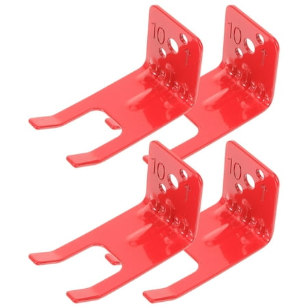 

Extinguisher Storage Heavy Duty Hooks Fire Wall Hanger 4 Pcs Bracket Hanging The Offic Alarming Pull Station Red