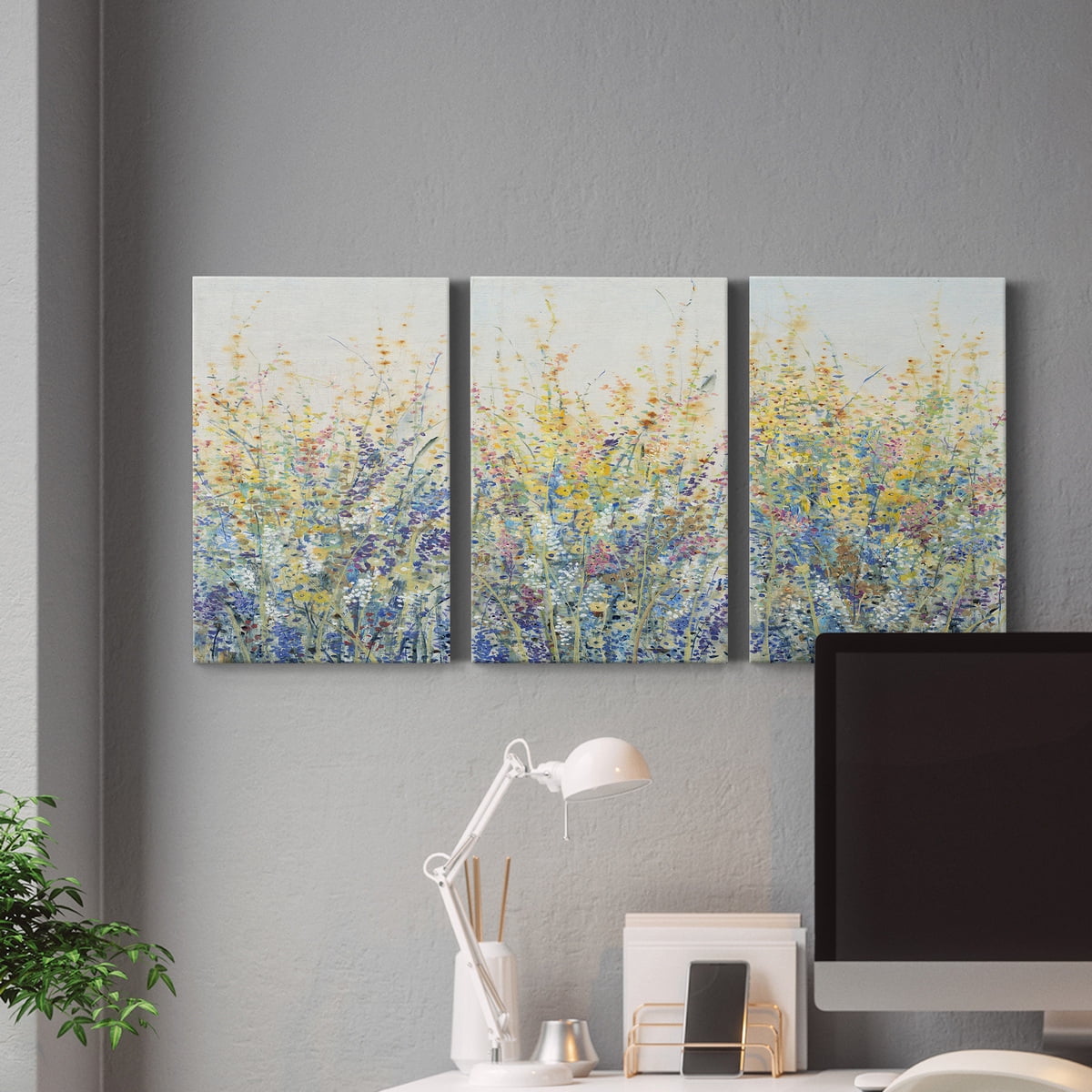 Wildflower Panel I Premium Gallery Wrapped Canvas - Ready to Hang - 40 x 60 Each