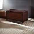 BOWERY HILL Traditional Wood Cedar Blanket Chest in Deep Tobacco