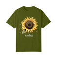 thumbnail image 4 of NAMTYQX Tshirts Shirts for Women Plus Size Crewneck Gemusterte Breathable Printed Short Sleeve Casual Loose Fitting Lightweight Tshirts Shirts for Women Graphic Army Green Size XL, 4 of 5