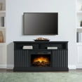 thumbnail image 6 of Whalen Furniture Harris Fluted Media Fireplace Console for TVs up to 70”, Black Finish, 6 of 15