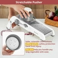 thumbnail image 7 of 24-In-1 Mandoline Slicer for Kitchen with Waffle Fry Cutter Blade, Adjustable Food Chopper and Safe Vegetable Slicer -, 7 of 7