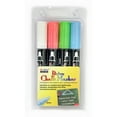 thumbnail image 1 of Broad Point Chalk Marker Broad Tip Set 4Ed, Fluorescent Red, Blue, Green, White, 1 of 1