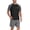 01-Dark Grey, variant on MINTREUS Men's Pajama Set Short sleeved Round Neck 2-piece Set Men's Shorts Casual Set Raglan Pajamas