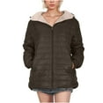 thumbnail image 2 of Dxzfnsa Women's Winter Warm Coats Womens Fashion Fleece Sherpa Lined Coats Winter Thicken Solid Color Puffer Jackets, 2 of 7