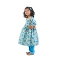 thumbnail image 4 of Ahhaaaa Kids Ethnic Cotton Floral Print Anarkali Kurti and Soild Pant For Girls, 4 of 10