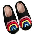 thumbnail image 5 of Fozruso Kids Slippers Warm Shoes With Rainbow Design For Toddlers And Kids Comfortable Indoor Slippers,Boys Warm Winter Slippers Sizes 9 Little Kid(2-3 Years), 5 of 5